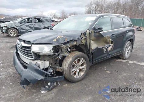 2015 Toyota Highlander Xle V6 from USA, damaged, VIN 5TDJKRFH7FS105088